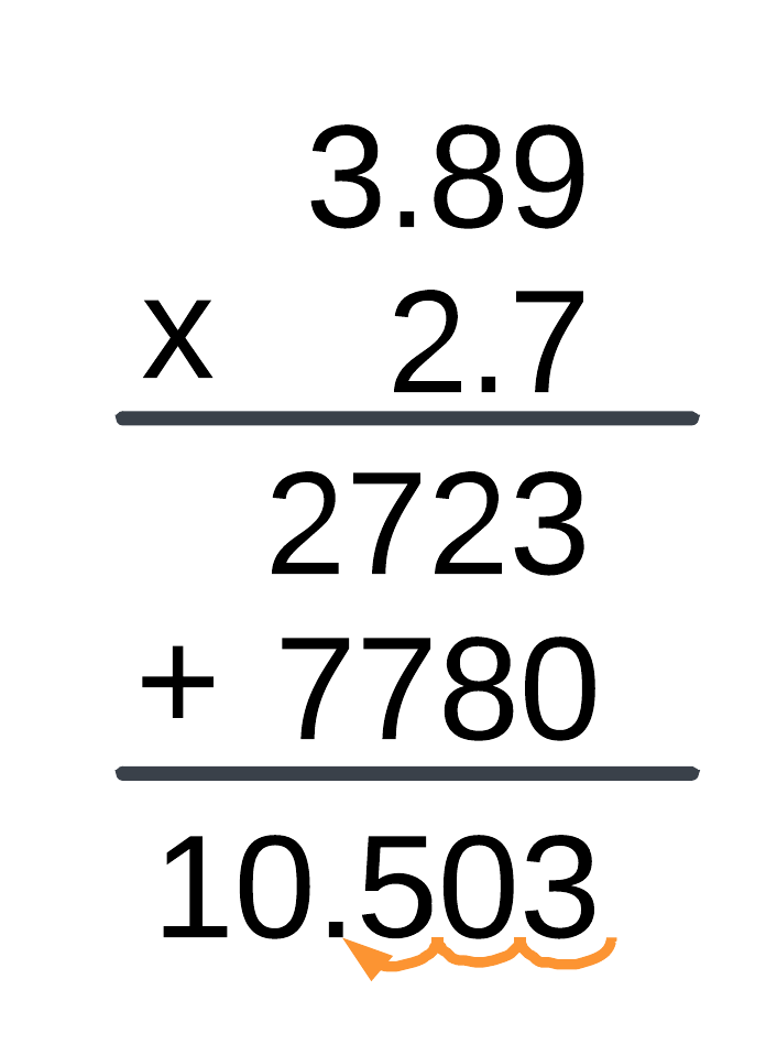 3.89 times 2.7 is 10.503.