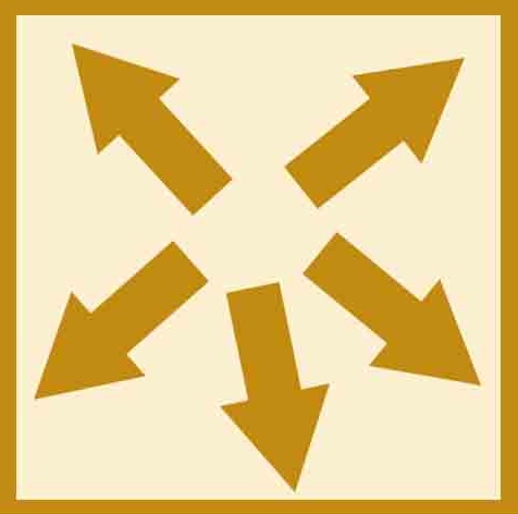 Adjourning: All of the arrows point out and away from one another.