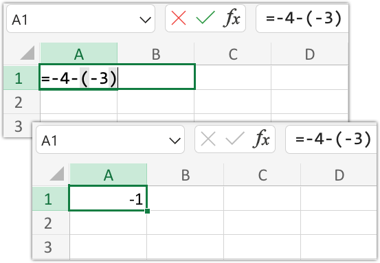 Illustration of the steps in Example 6.