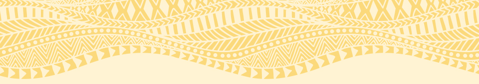 Decorative yellow wave pattern with gold
