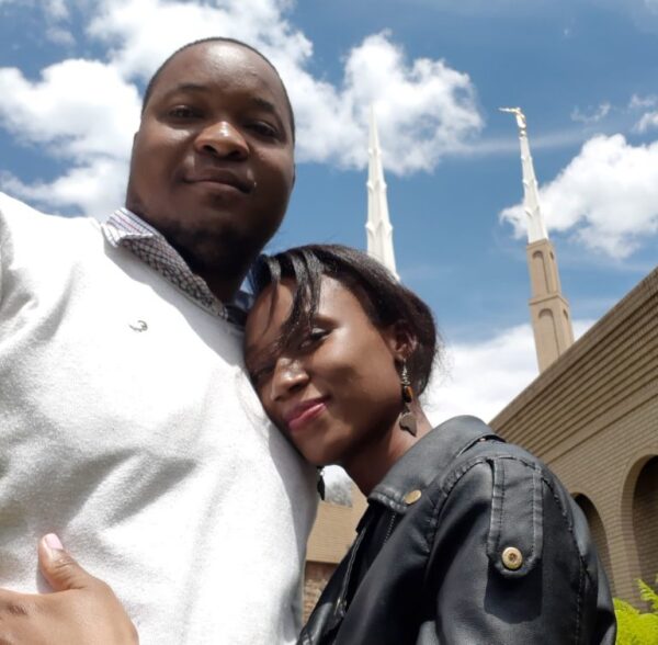 Malvin and Audrey at the Johannesburg South Africa Temple