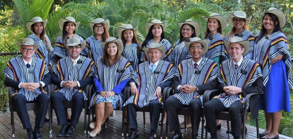 Hermana Flores with missionaries in her area

