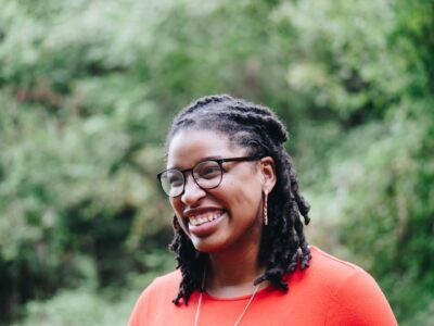 Young adult woman smiling