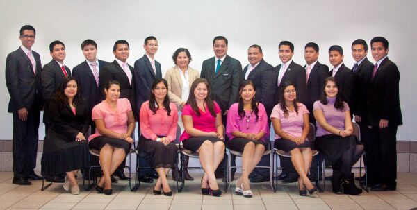 Students in PathwayConnect from Puebla, Mexico, gathered together for a completion celebration