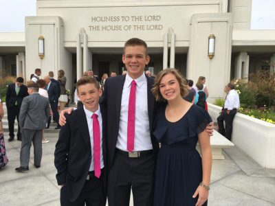 kids at the temple