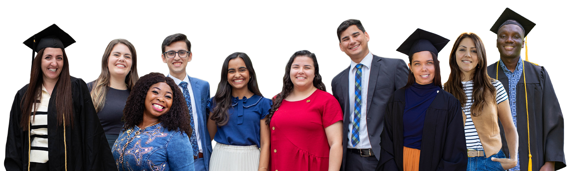 BYU-Pathway graduates in caps and gowns