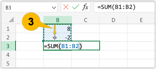 Illustration of step 3 in Example 4
